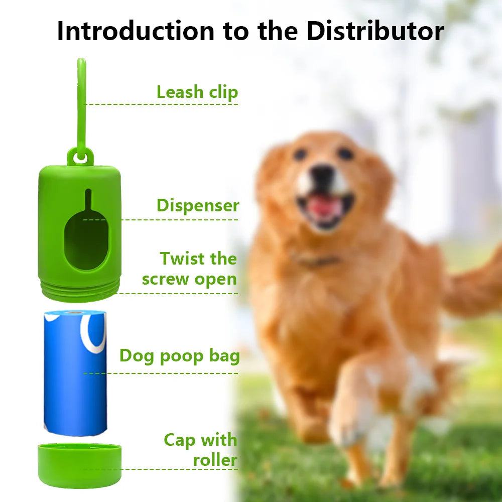 Photodegradable Dog Poop Bags Extra-Thick, Leak-Proof, Scented Pet Waste Bags Portable  Pet Poop Pickup Bags with  Dispenser