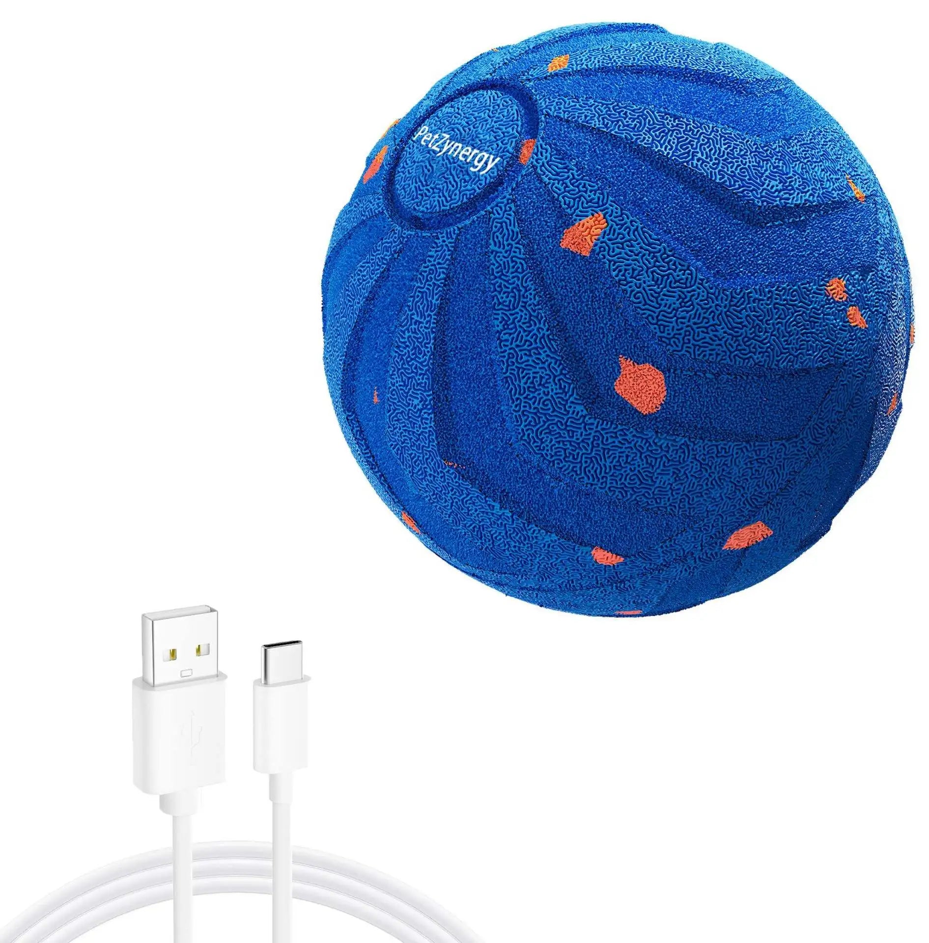 Smart Interactive Dog Toy Rechargeable Automatic  Rolling Pet Ball E-TPU Indestructible  for Medium & Large Aggressive Chewers