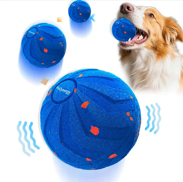 Smart Interactive Dog Toy Rechargeable Automatic  Rolling Pet Ball E-TPU Indestructible  for Medium & Large Aggressive Chewers