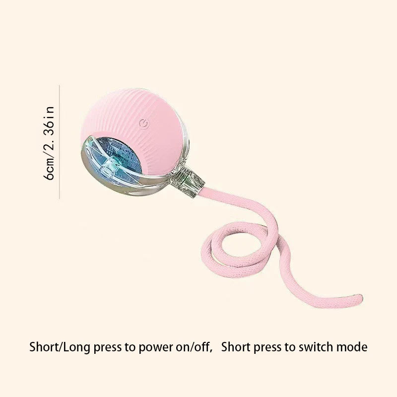 Smart Cat Toys Ball Automatic Interactive Pets Electric Rolling Teaser USB Rechargeable Kitty Moving Bouncing Ball Birthday Gift