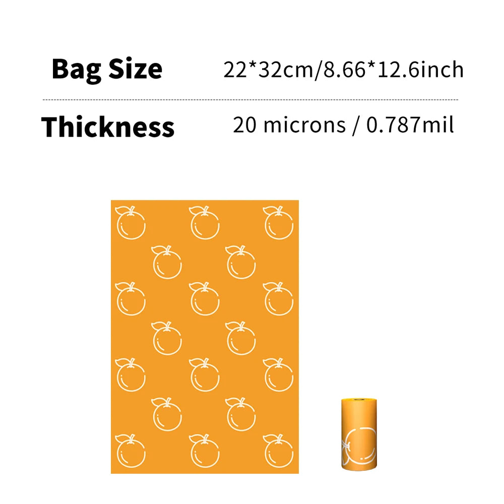Photodegradable Dog Poop Bags Extra-Thick, Leak-Proof, Scented Pet Waste Bags Portable  Pet Poop Pickup Bags with  Dispenser