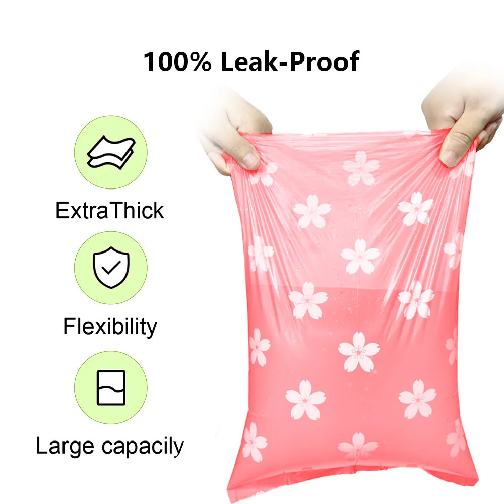 Photodegradable Dog Poop Bags Extra-Thick, Leak-Proof, Scented Pet Waste Bags Portable  Pet Poop Pickup Bags with  Dispenser