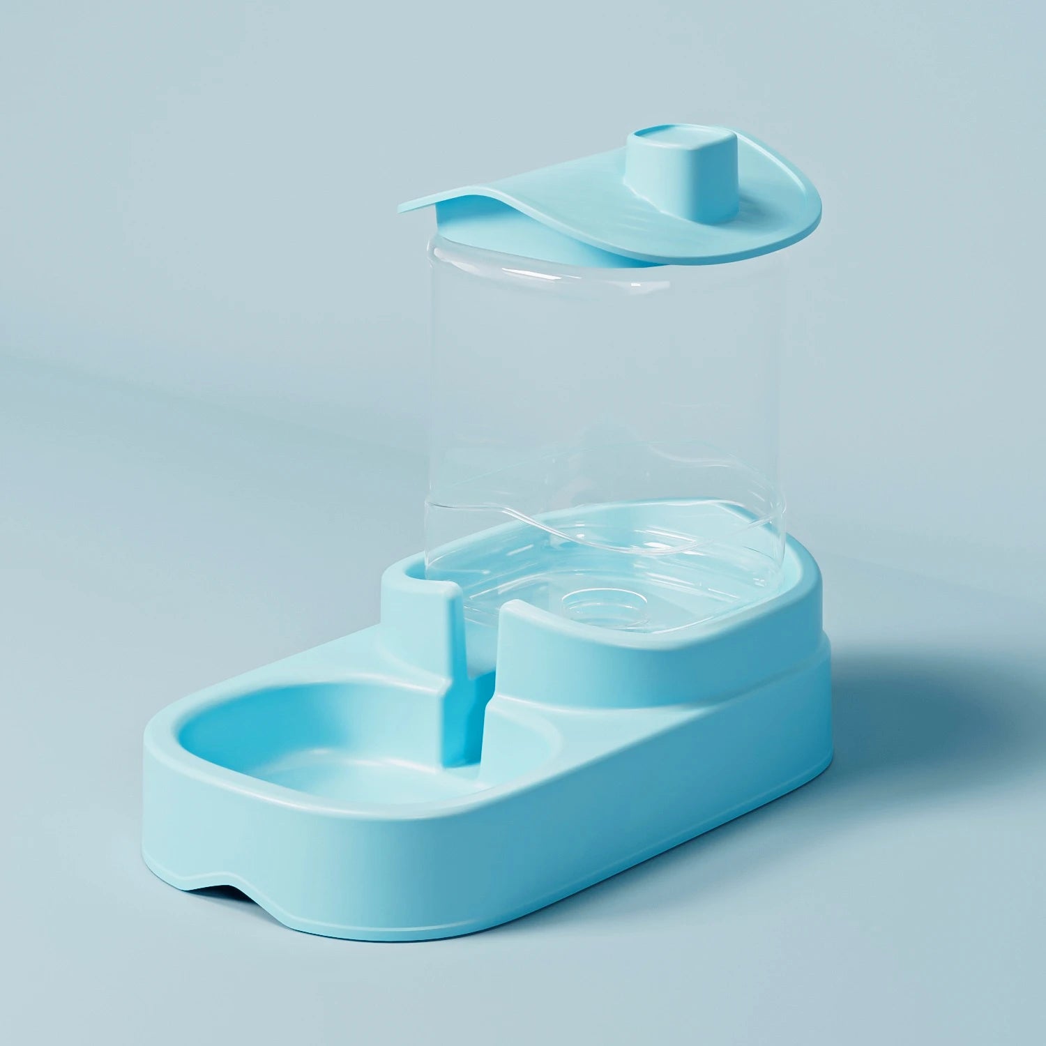 Water Fountain & Feeder Combo Circulating Flowing Water Pet Drinking Dispenser Multifunctional Pet Daily Supplies