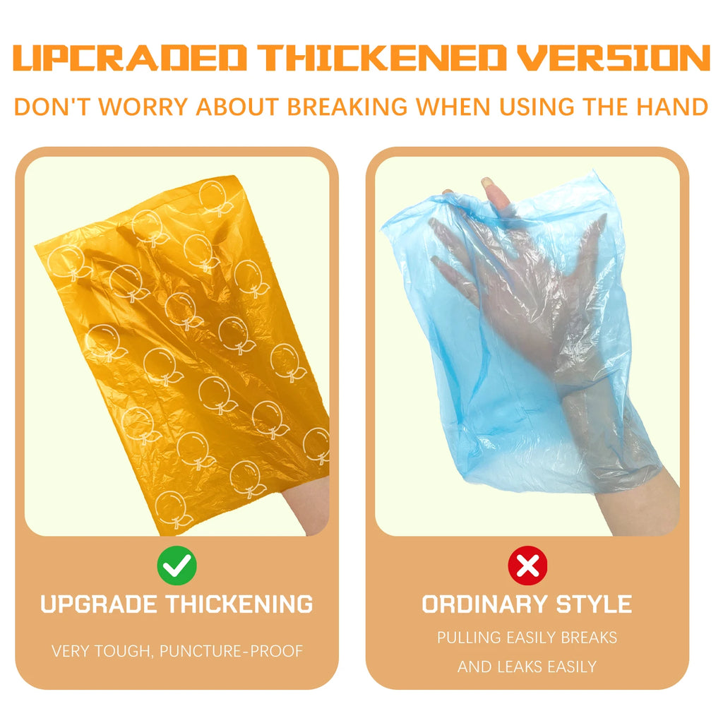 Photodegradable Dog Poop Bags Extra-Thick, Leak-Proof, Scented Pet Waste Bags Portable  Pet Poop Pickup Bags with  Dispenser