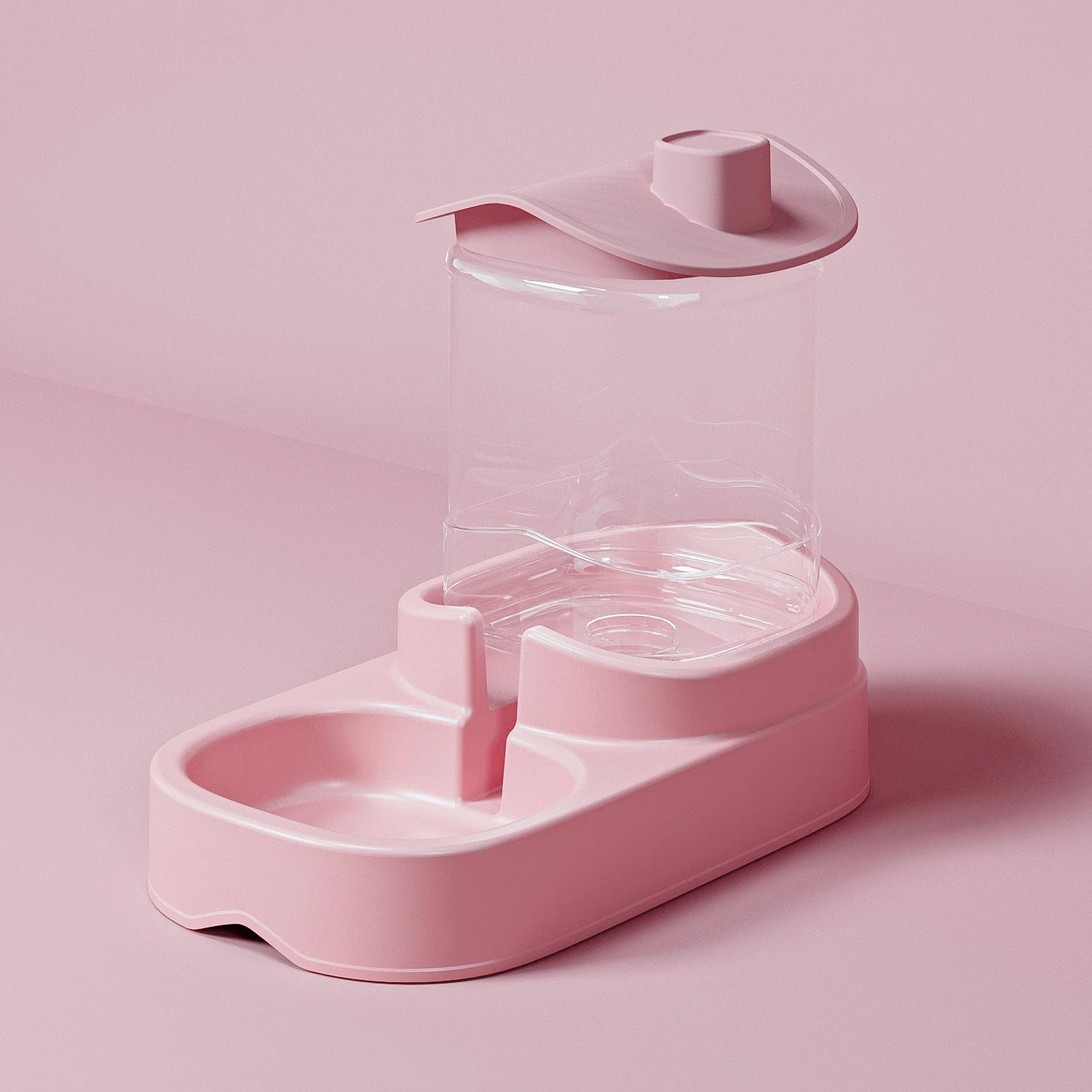 Water Fountain & Feeder Combo Circulating Flowing Water Pet Drinking Dispenser Multifunctional Pet Daily Supplies