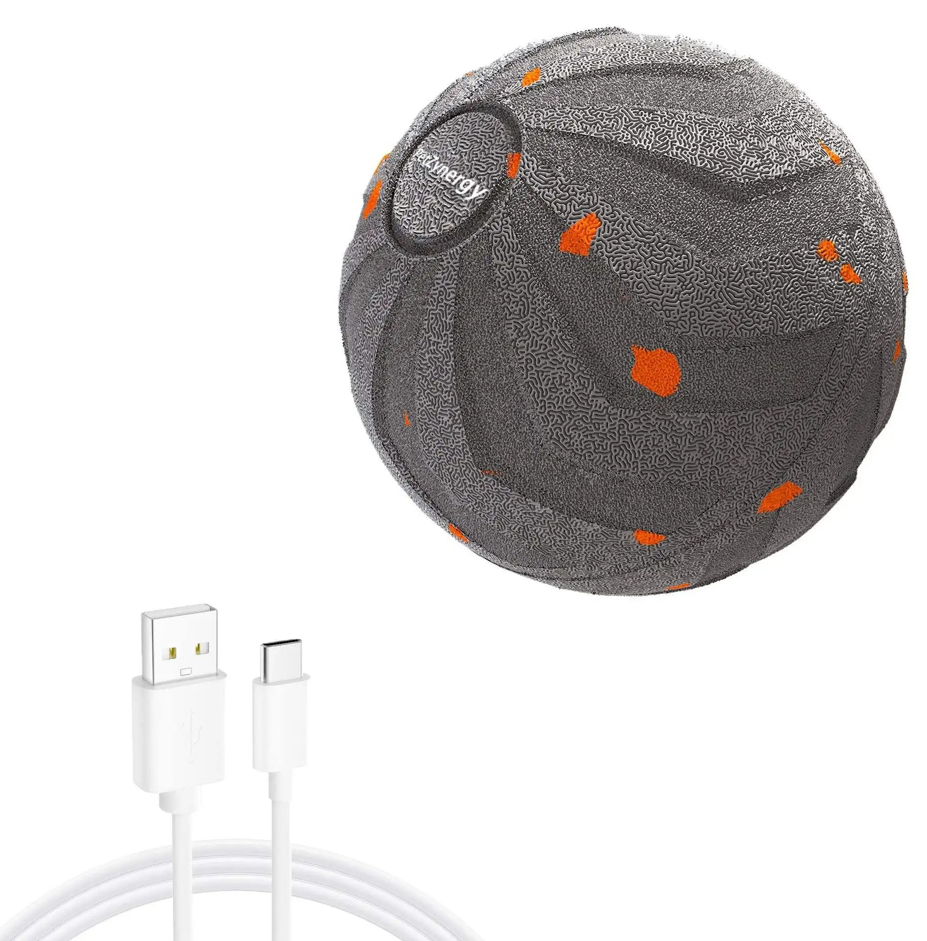 Smart Interactive Dog Toy Rechargeable Automatic  Rolling Pet Ball E-TPU Indestructible  for Medium & Large Aggressive Chewers
