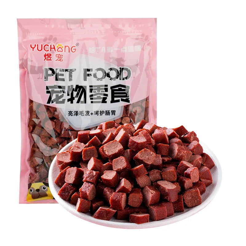 Dog Snack Beef Grain Beef Strip 500g Beef Stick Pet Teddy Golden retriever Training Reward